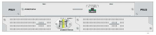 Allied Telesis AT-MMCR-PWR-DC-80, Power supply unit (PSU), Grey, Allied Telesis, MMCR18